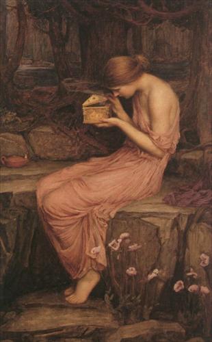 Psyche opening the golden box (J.W. Waterhouse, 1903)